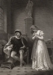 Angelo et Isabella, gravé par W.C. Wilson, de 